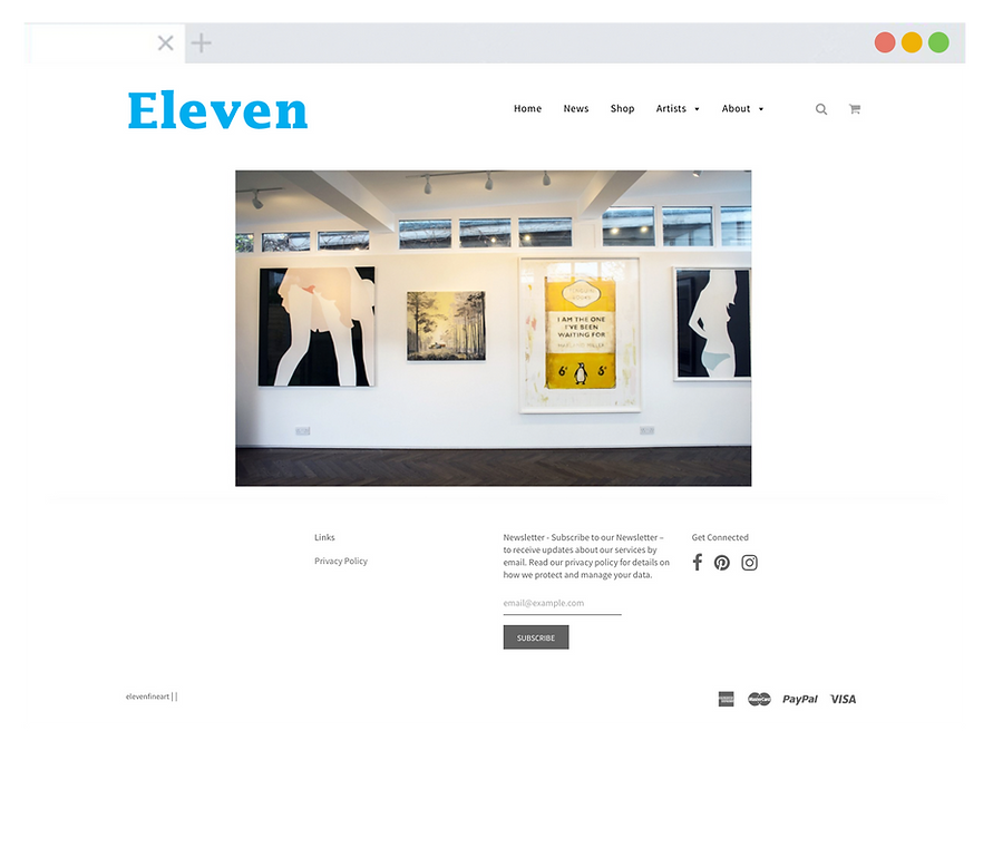 Eleven website - Emma Rampton Portfolio