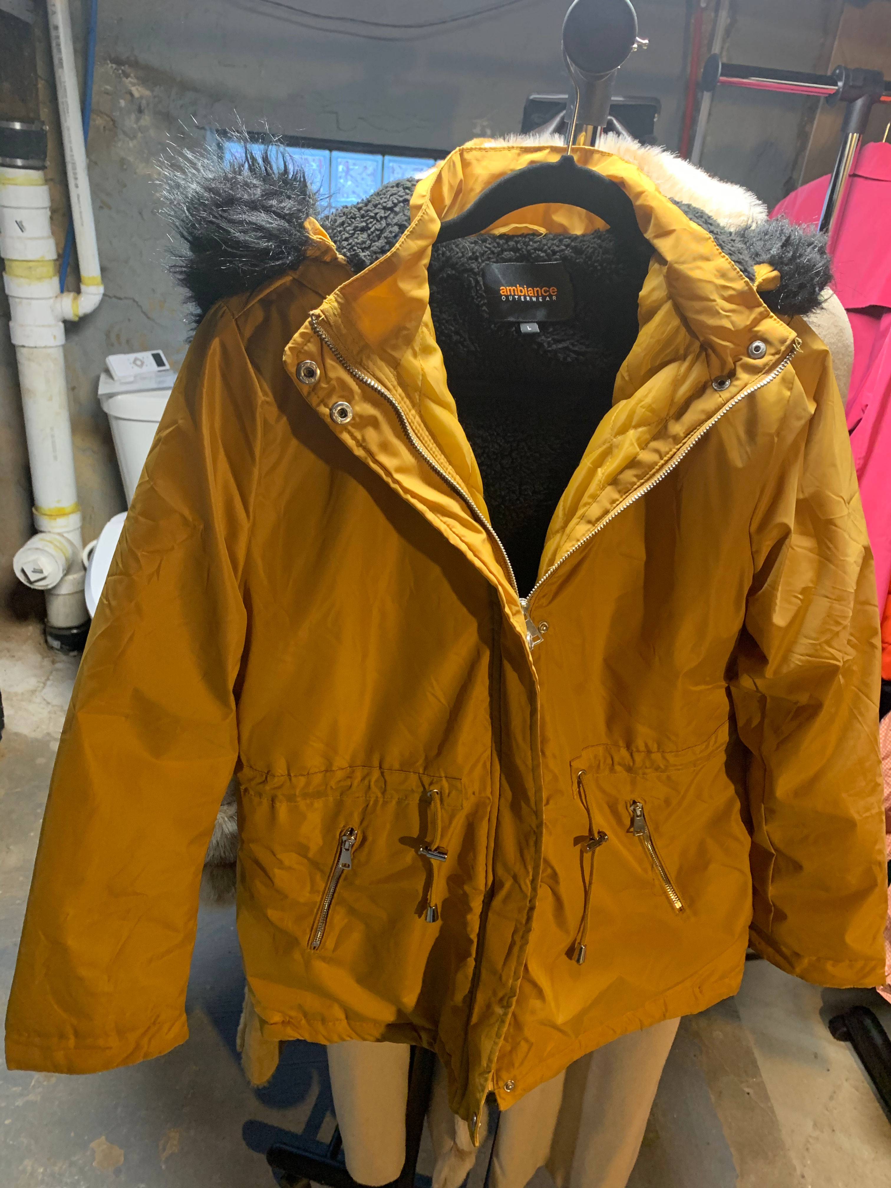 Winter Coat with Hood (Size M-L)