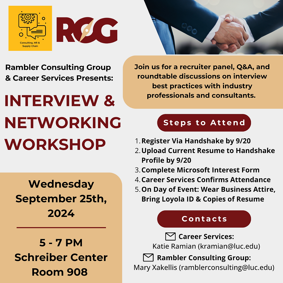 Interview & Networking Workshop