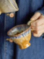 Tasse organique Bleu