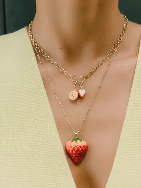 Miniature : Charm Orange en porcelaine Nach