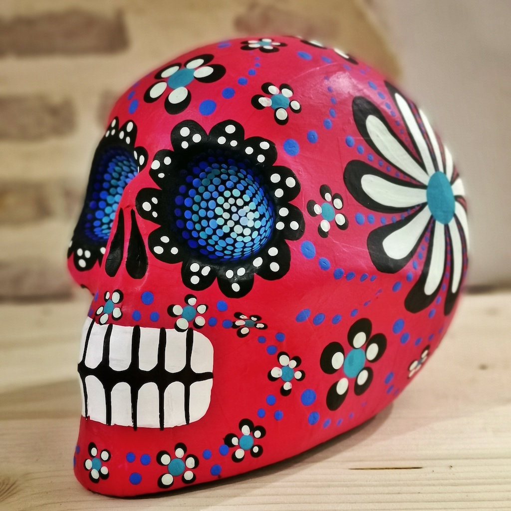 Tête de mort mexicaine - Déco mexicaine - 15x20cm - Livraison gratuite