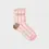 Miniature : chaussettes femme AMOUR rose écru packshot vue de face