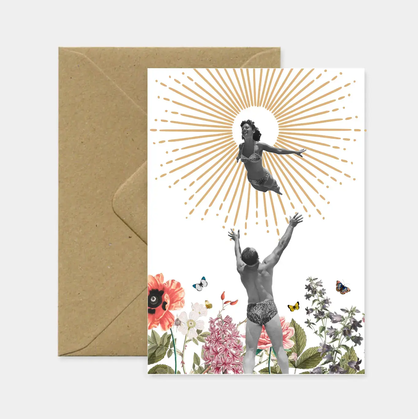 Carte de voeux retro