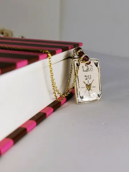 Miniature : Bijou créateur Ma&Lo As de Cœur en faïence artisanale