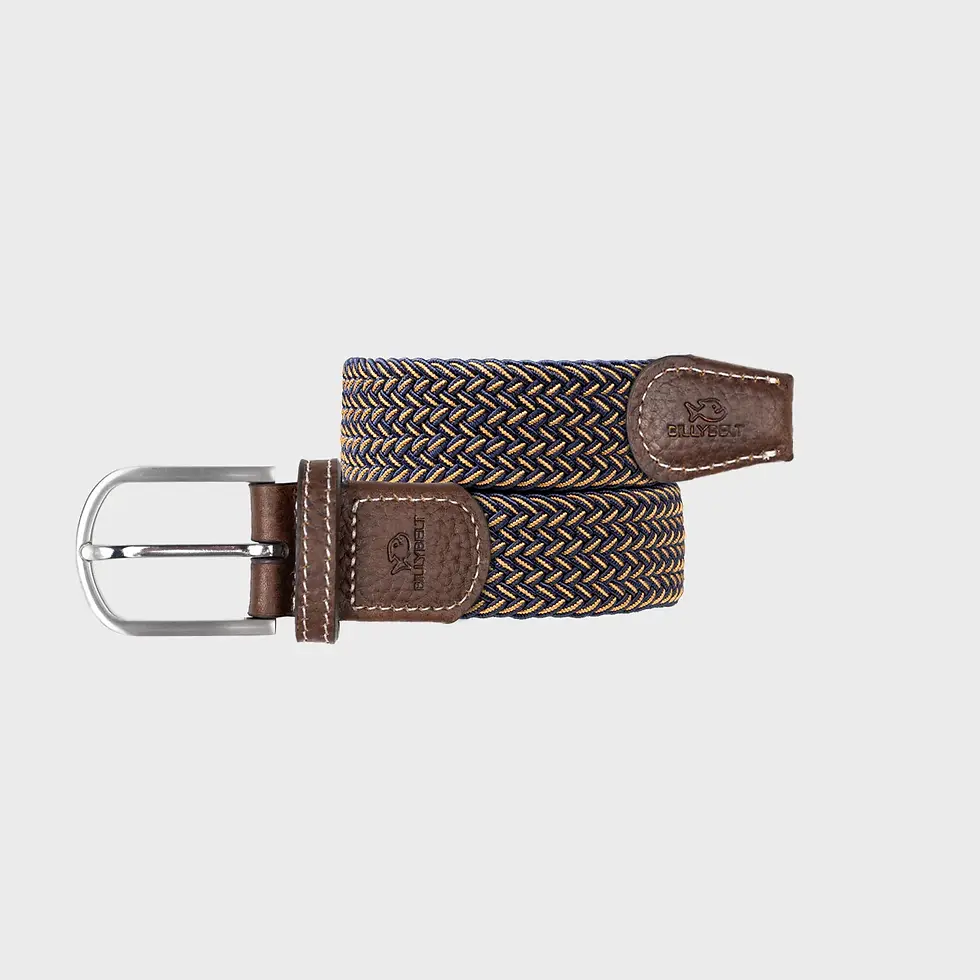 Ceinture tressée élastique Havane Billybelt – vue packshot sur fond clair