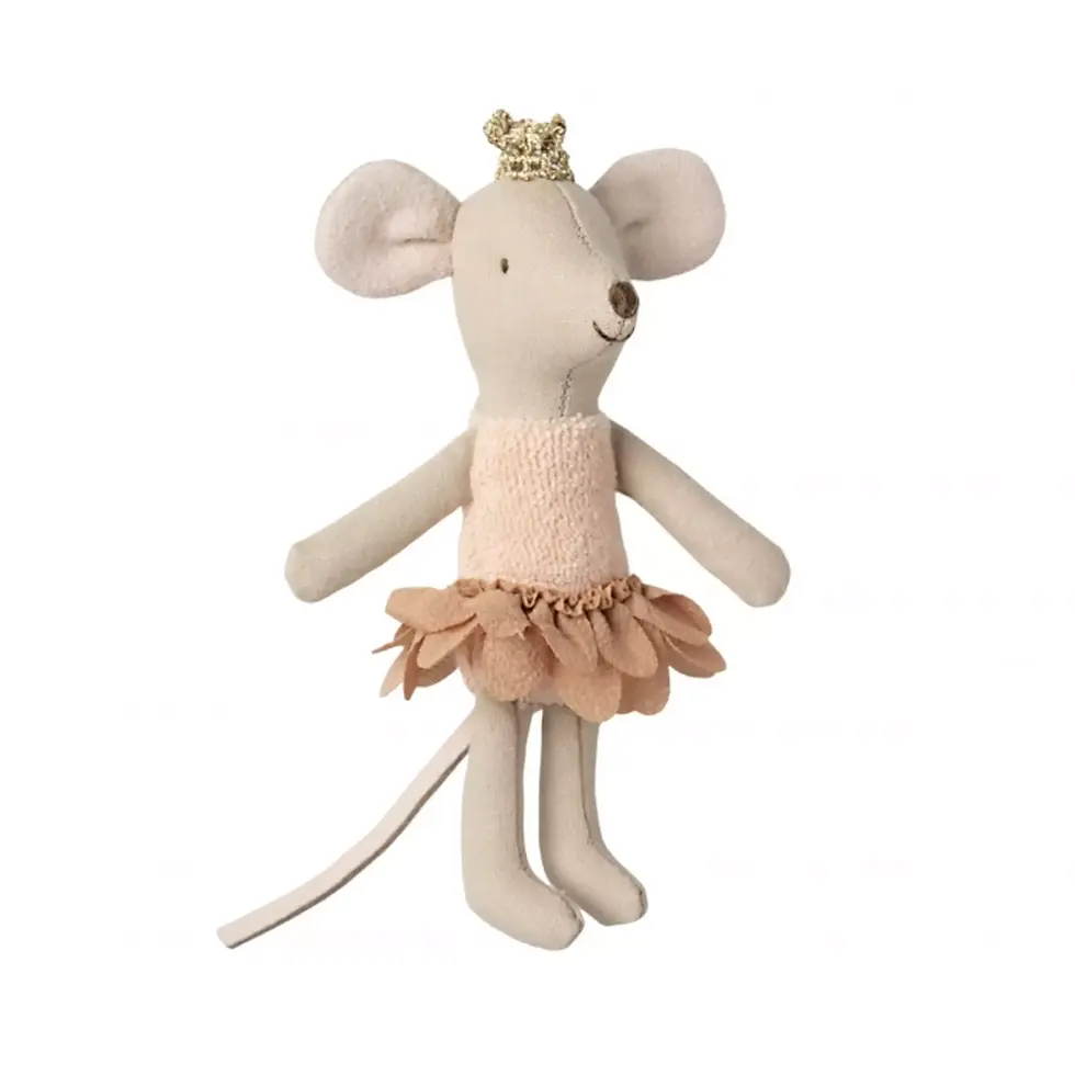 Peluche souris dans boite d'allumette