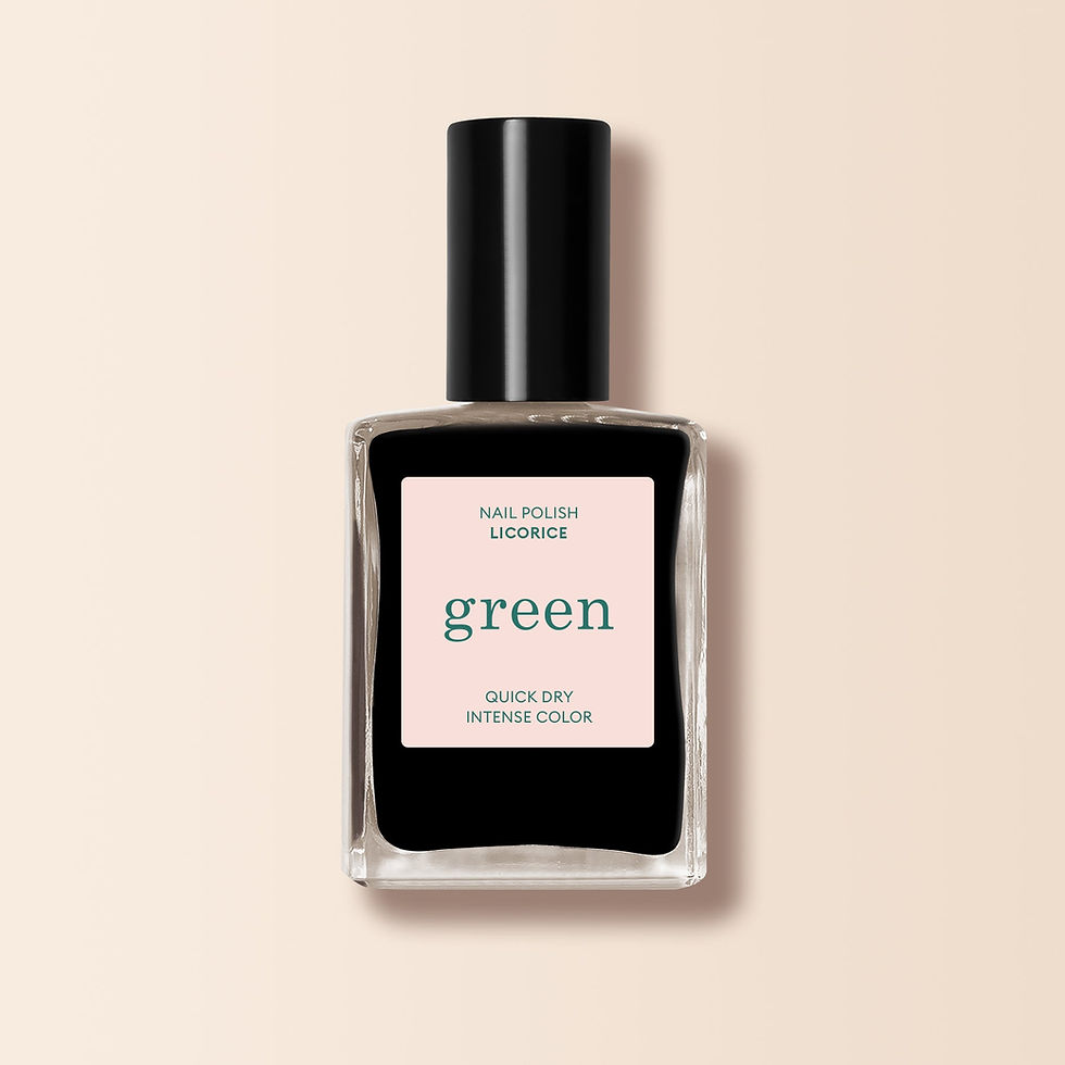 Vernis Green Licorice Manucurist noir intense – flacon 15 ml