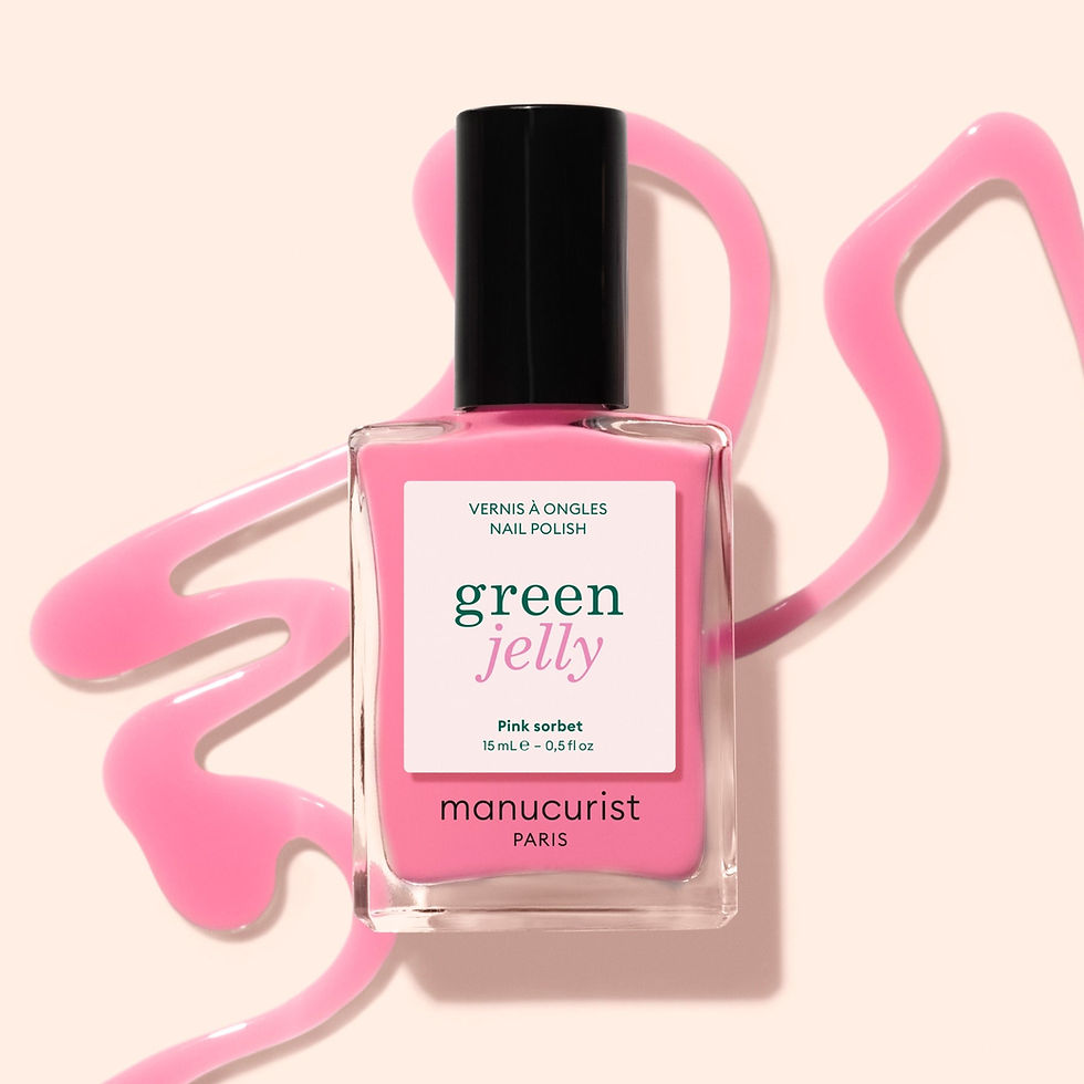 Vernis Green Pink Sorbet Manucurist rose bonbon aux sous-tons bleutés – flacon 15 ml