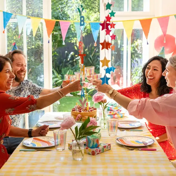 Miniature : verres à vin multicolores pour fete