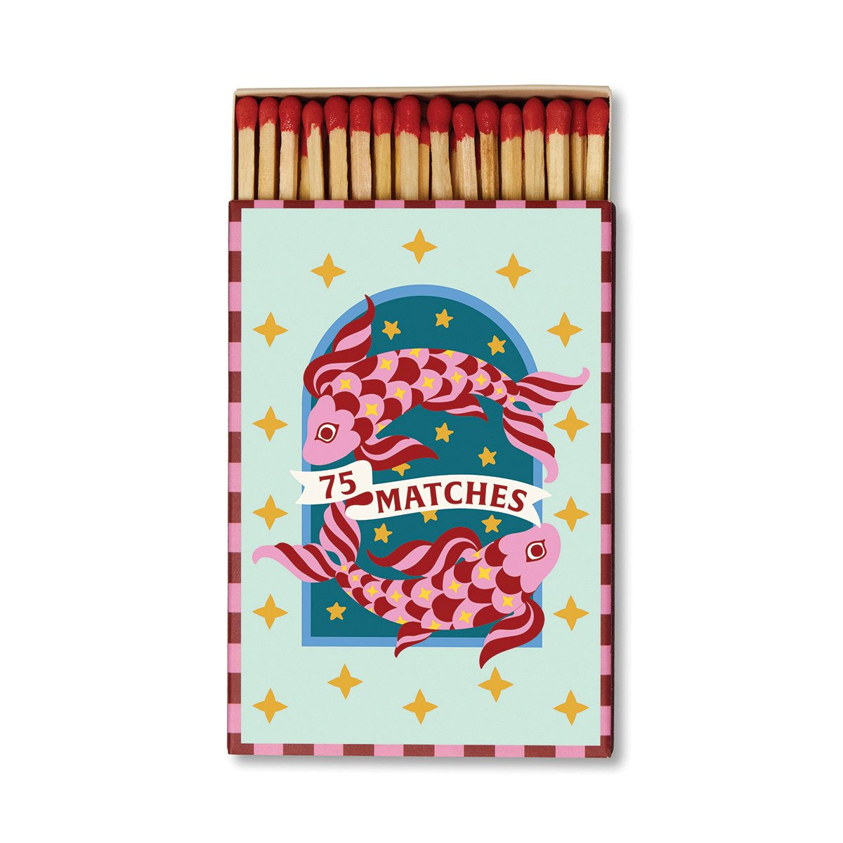 Boîte de 75 allumettes A Dopo Carpes koï au motif carpes koï