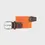 Miniature : Packshot de la ceinture tressée élastique Billybelt Tangerine