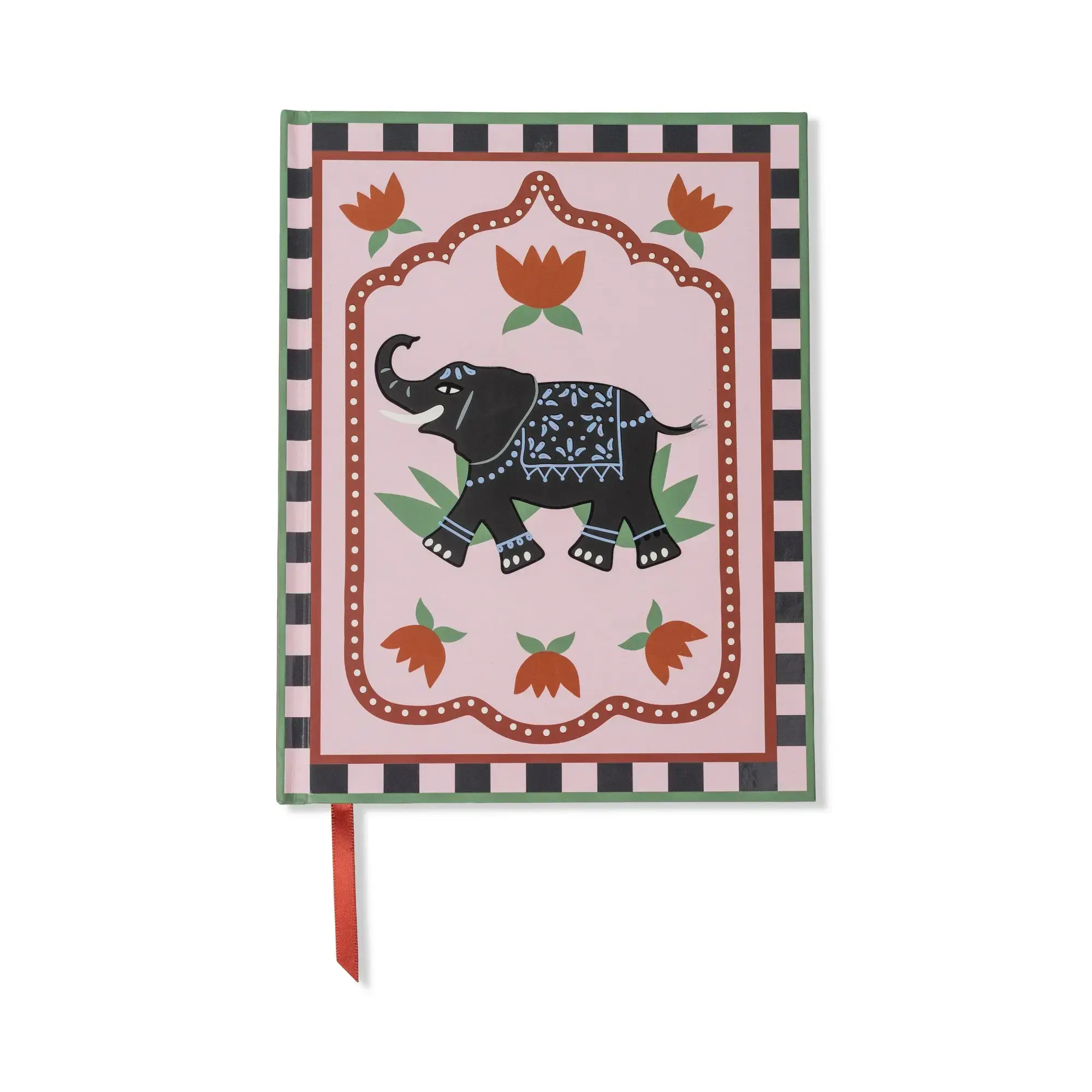 Carnet de notes Éléphant noir et fleurs – A Dopo