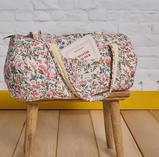 Sac de voyage en tissu matelassé