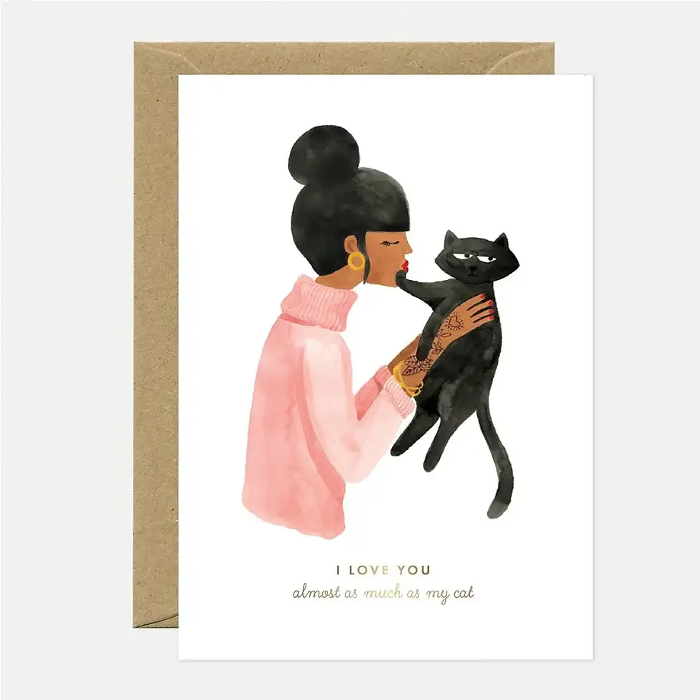 Carte de voeux As my as my cat
