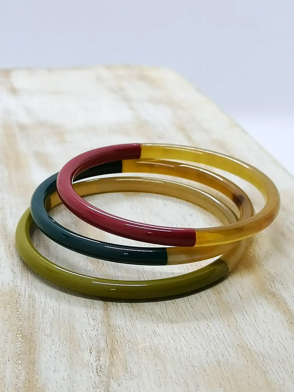 Miniature : Bracelet en corne Olive