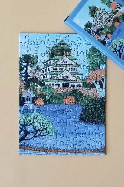 Miniature : Puzzle Osaka Castle 99 pièces japon coloré