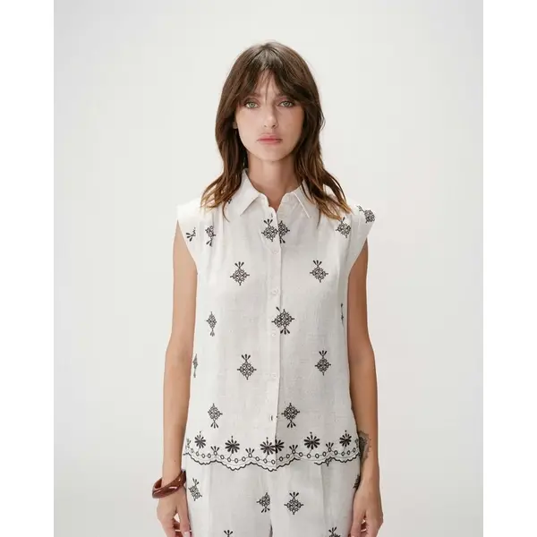 Chemise brodée WISENNA Grace et Mila femme