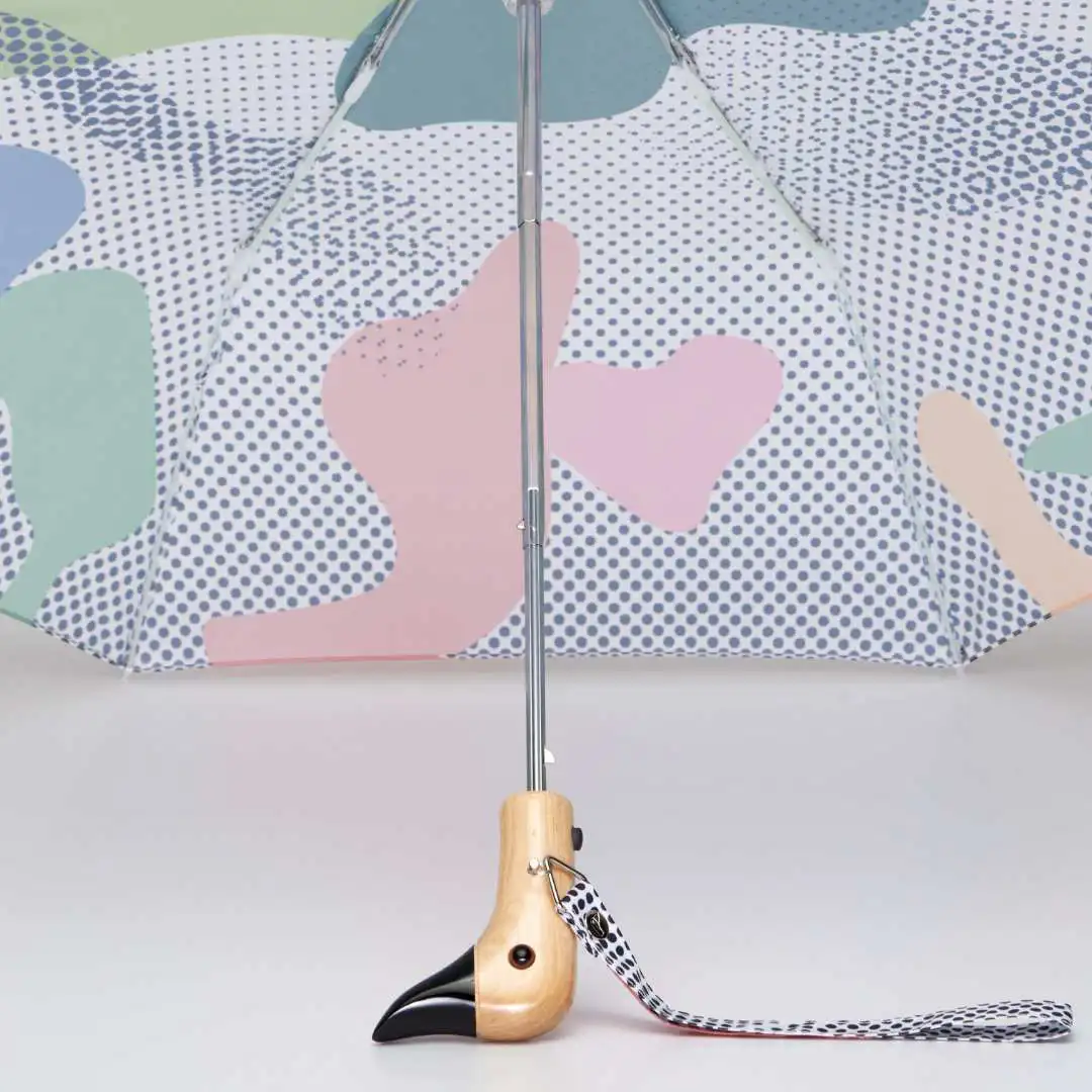 Canard Avec Parapluie En Plastique Dur Années 1950-60 - Objet Vintage De Décoration