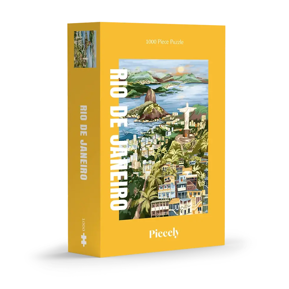 Boîte du puzzle Rio de Janeiro 1000 pièces de la marque Piecely