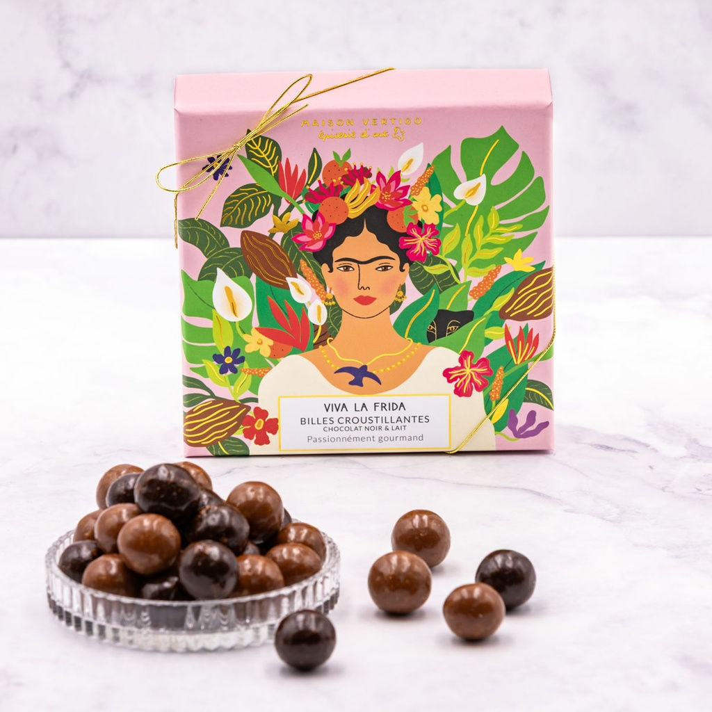 Viva la Frida – Billes croustillantes chocolat noir et lait – Maison Vertigo