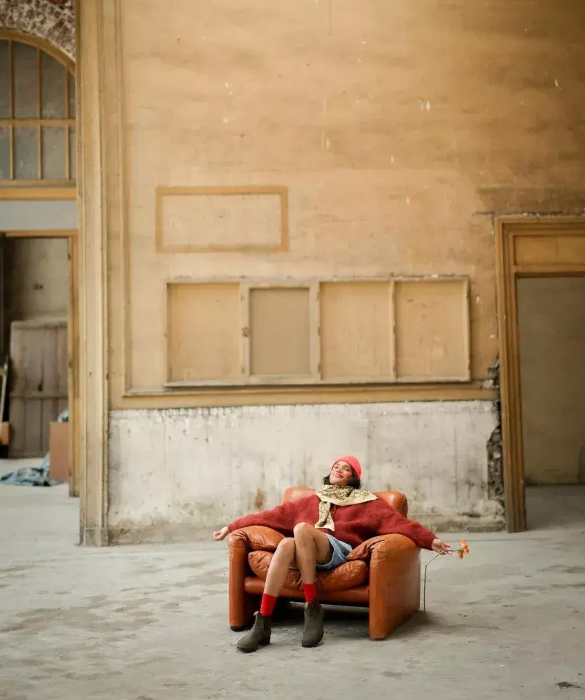 Miniature : foulard Anjali Kaki de Bellemme 100x100 cm, style bohème chic