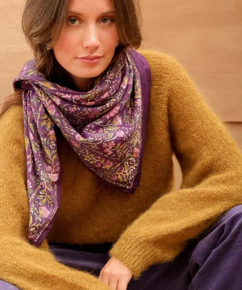 Miniature : Foulard block print