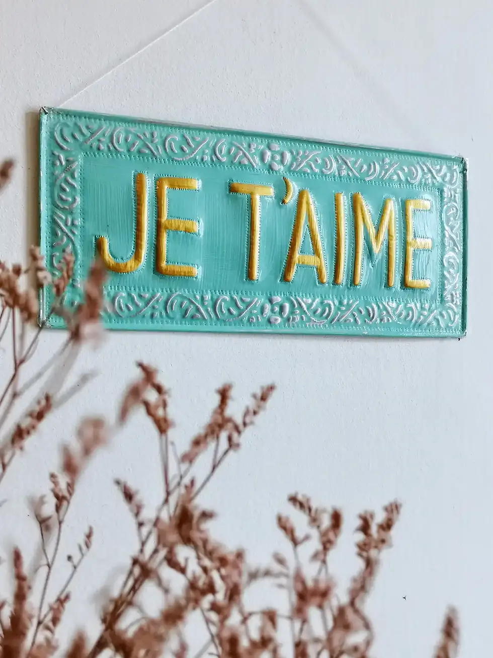 Miniature : Plaque metal Je t'aime