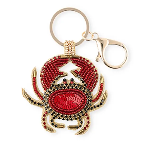 Porte-clé Crabe en perles artisanal