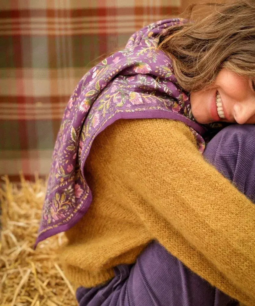 Miniature : Foulard fleuri femme