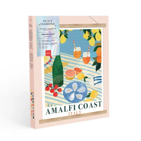 Petit Diamond Amalfi Coast – tableau terminé avec citrons, spritz et ambiance méditerranéenne