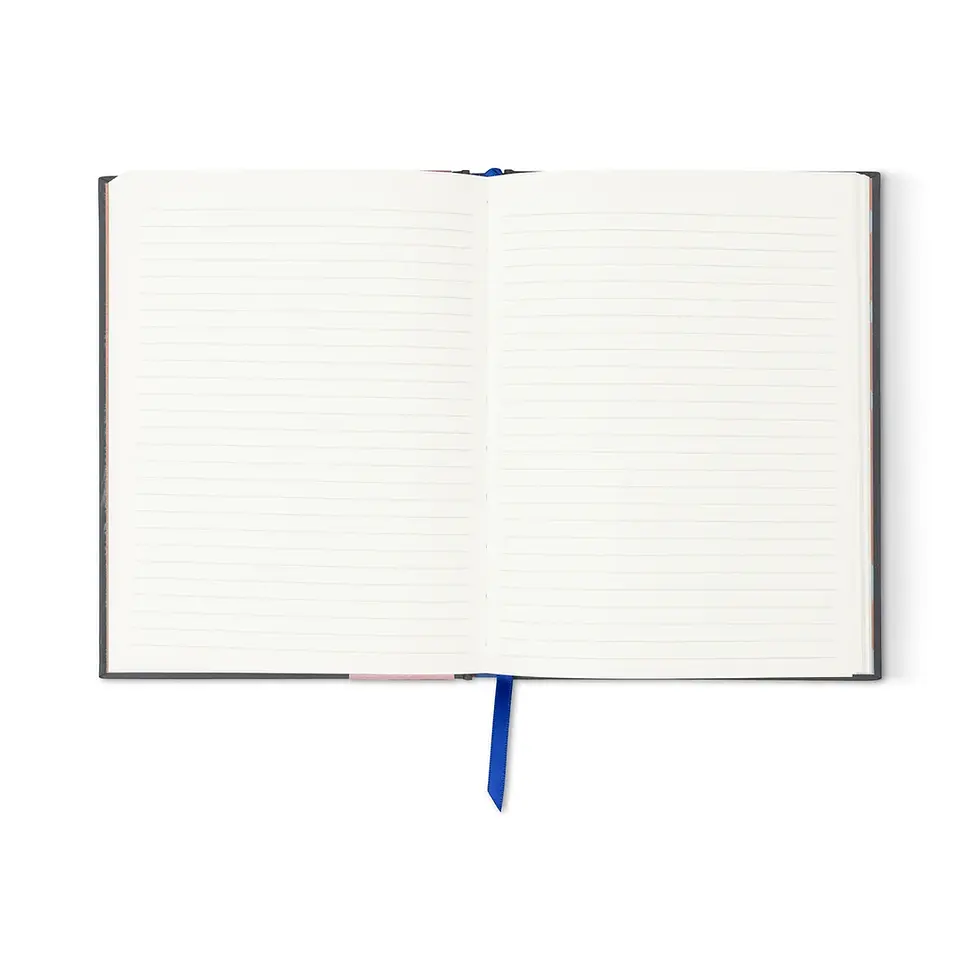 Carnet A Dopo Cheval ouvert sur ses feuilles lignées en papier 100 g