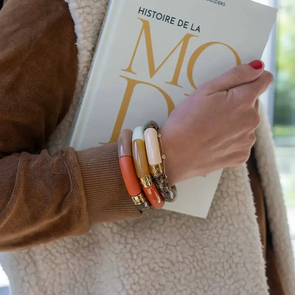 Bracelet Pipoca Caracal Parabaya – bijou camel et léopard porté, fabriqué en France, design audacieux