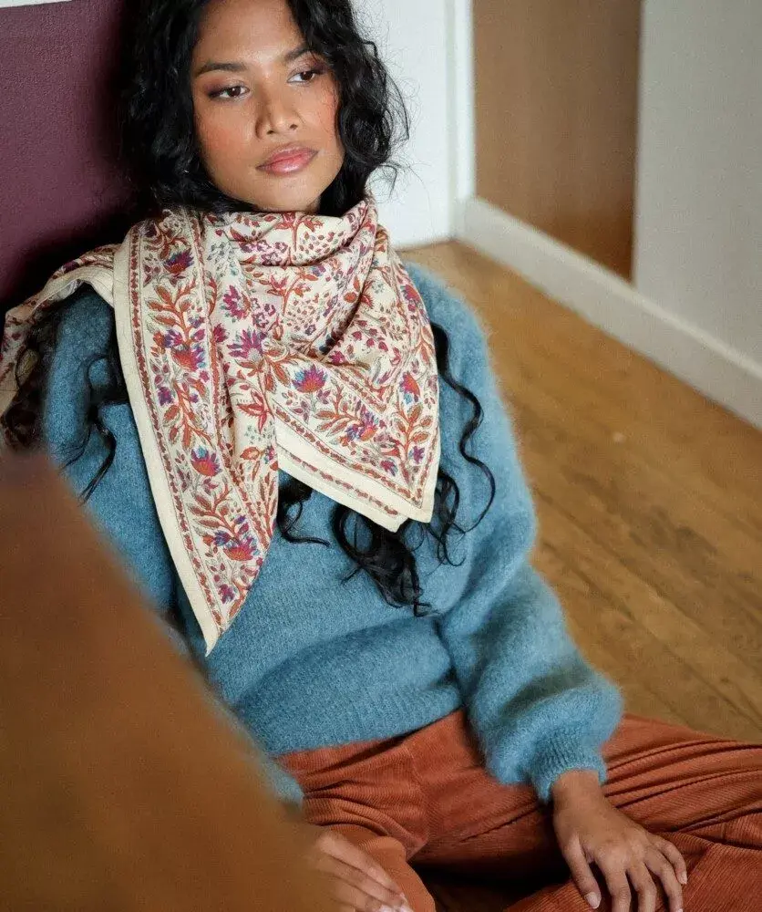 Miniature : Foulard block print