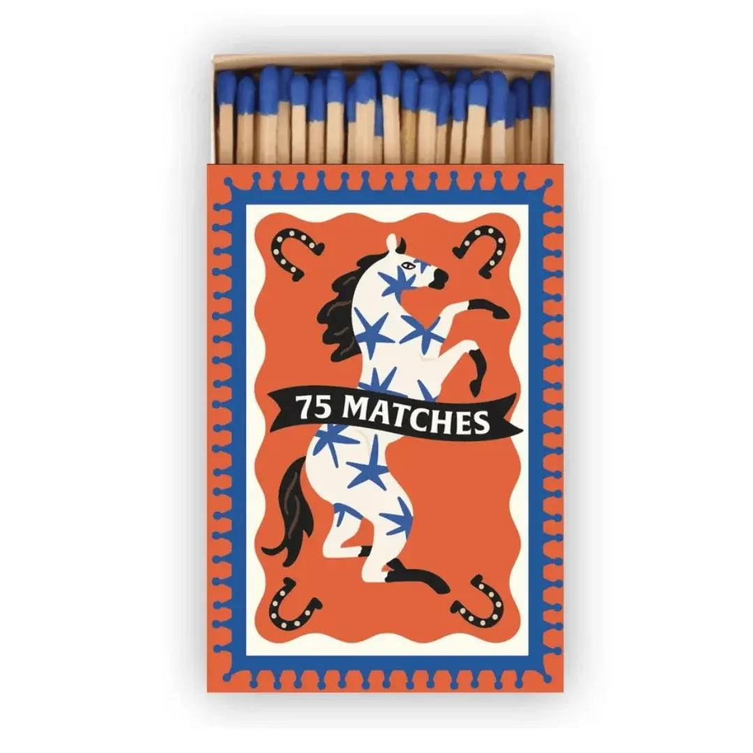 Boîte de 75 allumettes A Dopo Cheval au motif cheval