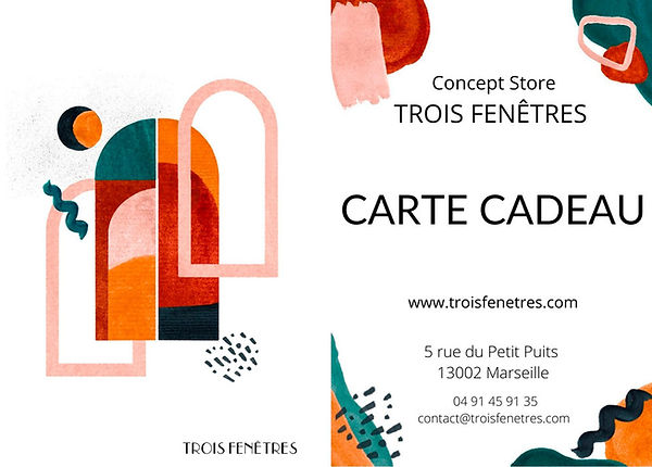 Carte cadeau Trois Fenêtres pour femme – mode, bijoux et décoration