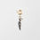 Miniature : Charm Nach Pic Maculé en porcelaine et laiton doré