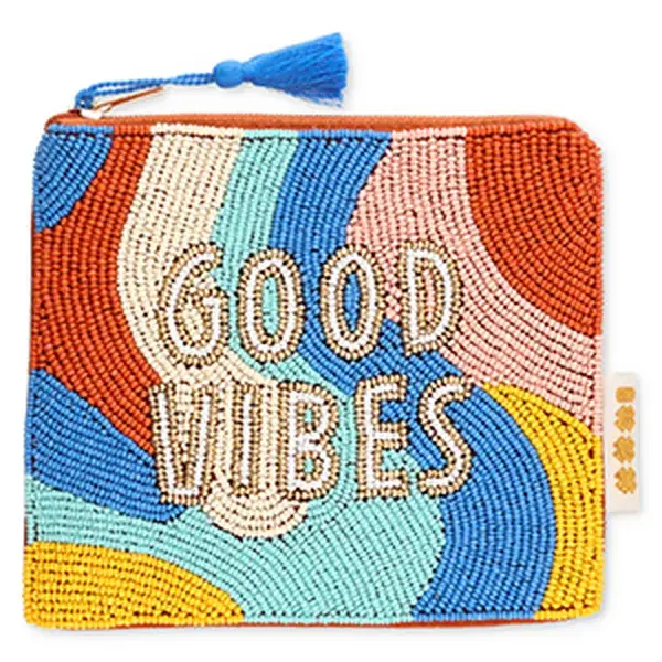 Trousse perles Good Vibes artisanale