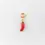 Miniature : charm’s piment Lucky You en porcelaine rouge et or fin