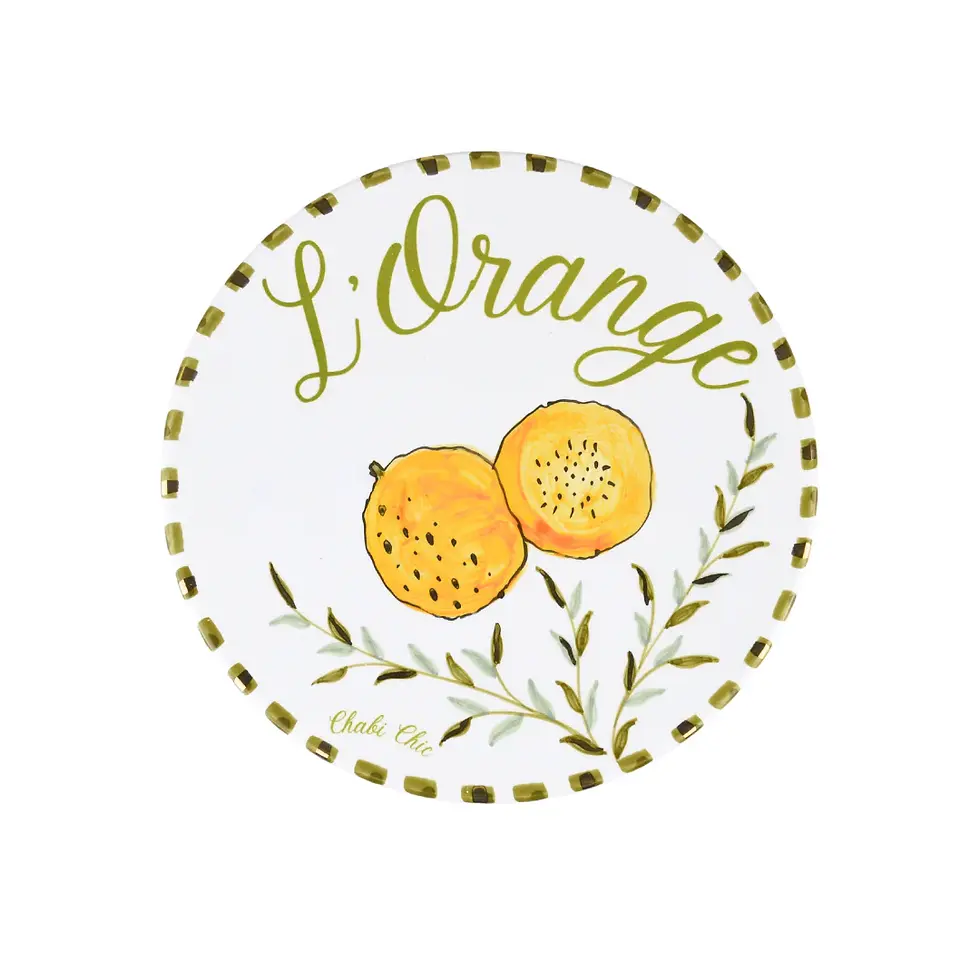 Assiette Orange Tutti Frutti