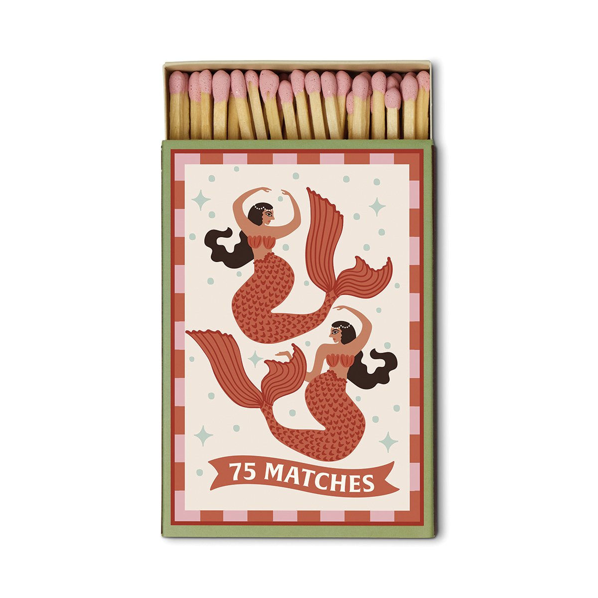 Boîte de 75 allumettes A Dopo Mermaid au motif de Sirènes