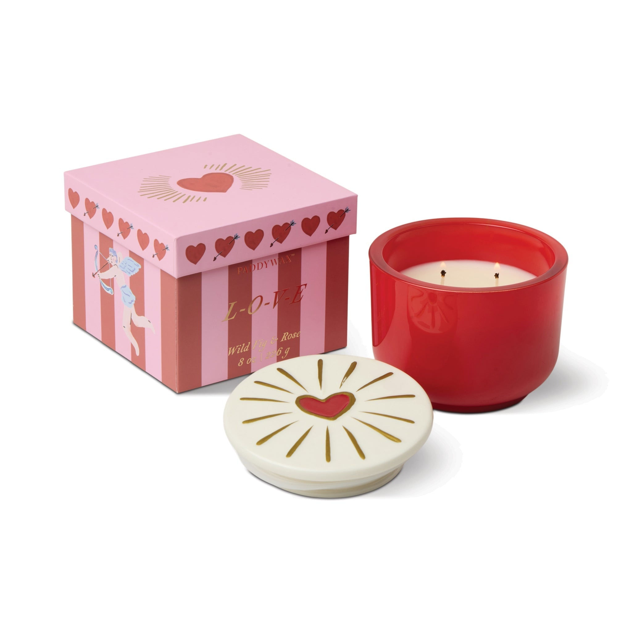 Bougie Charmed Cœur – Figue sauvage & rose