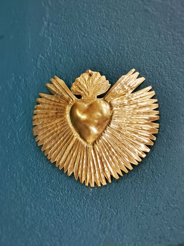 ex voto coeur en laitonLot de 3coeurs ex voto en laiton, fait main ex voto coeur en laitonLot de 3coeurs ex voto en laiton, fait main