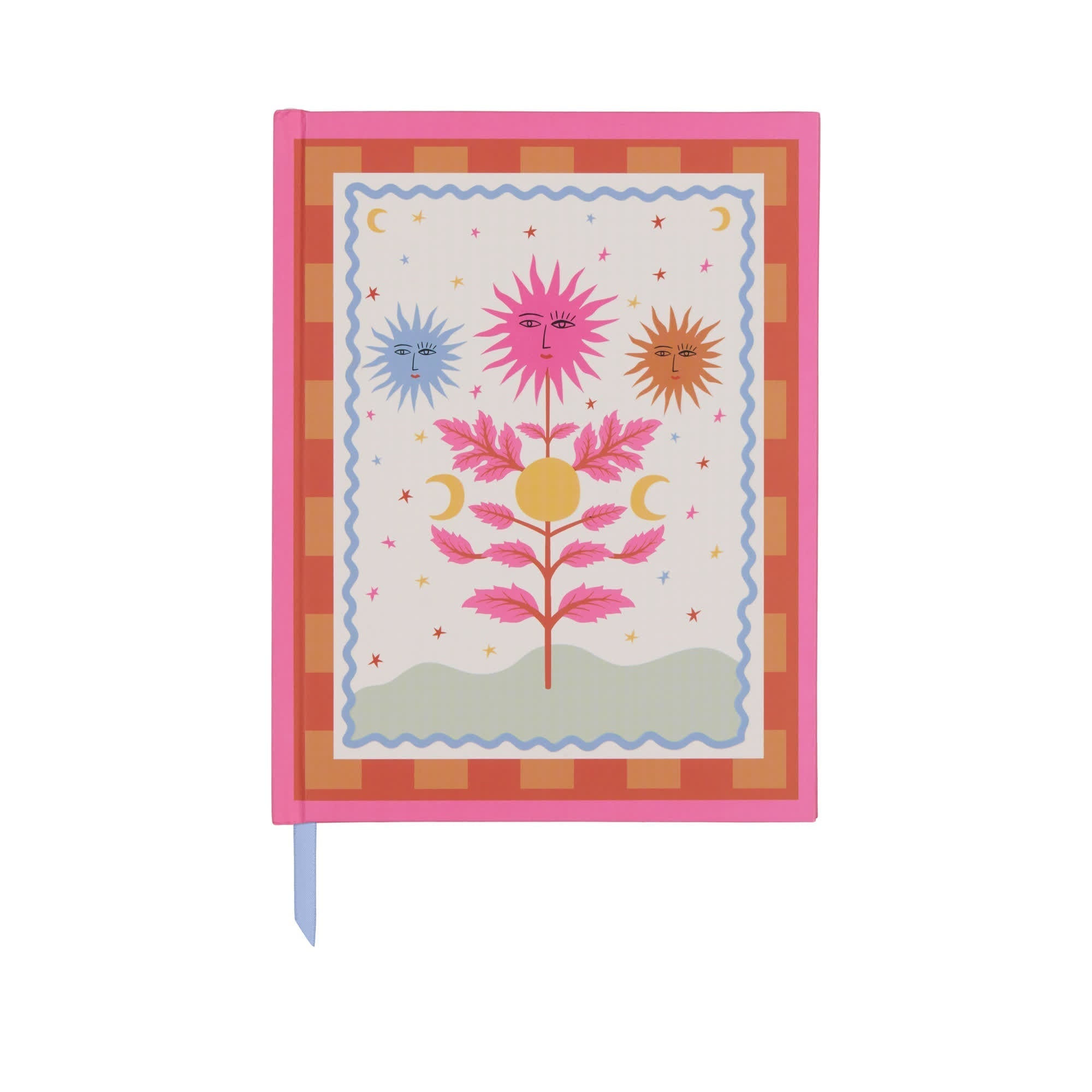 Carnet A Dopo Soleil à couverture au motif soleil coloré et fleurs