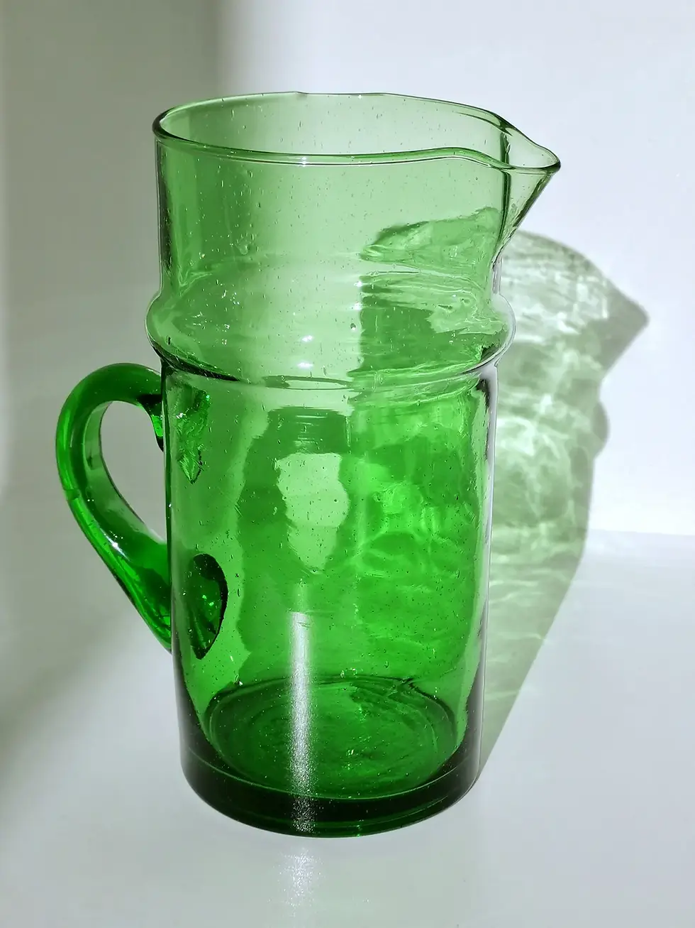 Miniature : Pichet verre vert