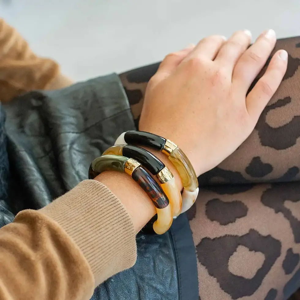 Bracelet tube coloré