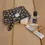 Miniature : Trousse à maquillage matelassée Leopard bleu