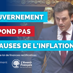 PLFR : le Gouvernement ne s'attaque pas aux causes de l'inflation