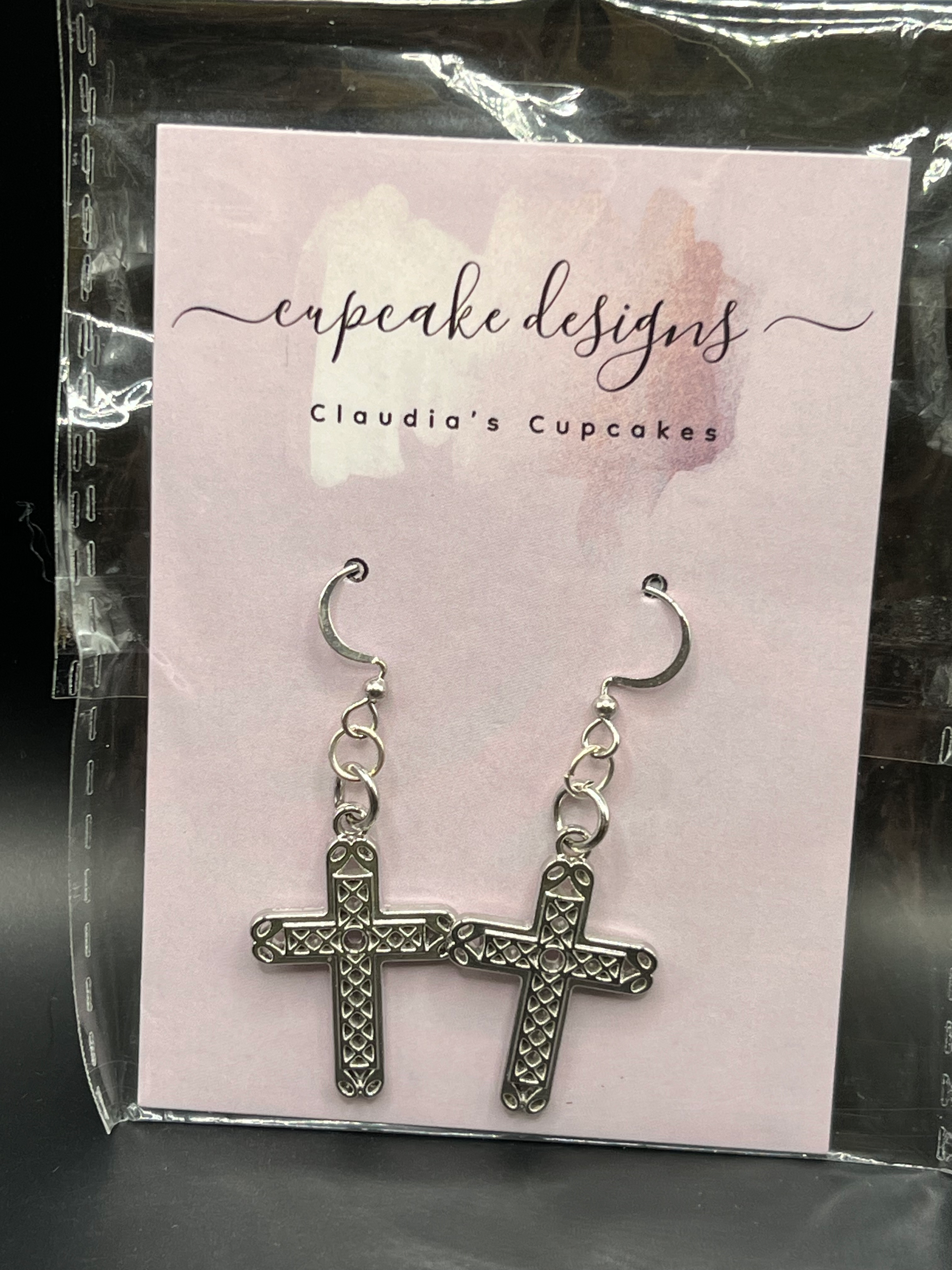  Gothic Grace Cross Earrings