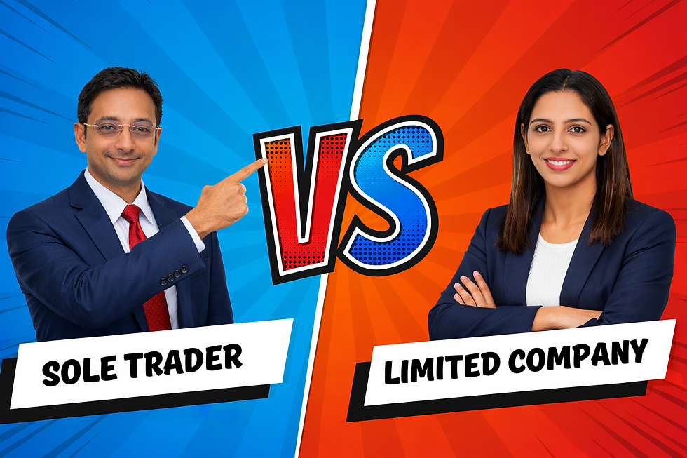 sole trader vs limited company UK